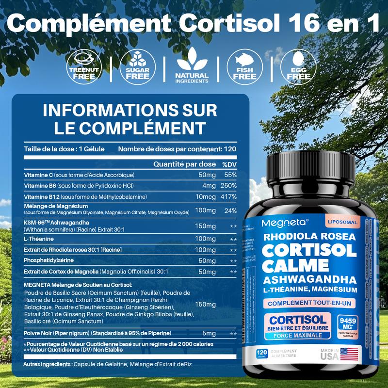 Megneta Cortisol Calme 16-en-1