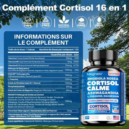 Megneta Cortisol Calme 16-en-1